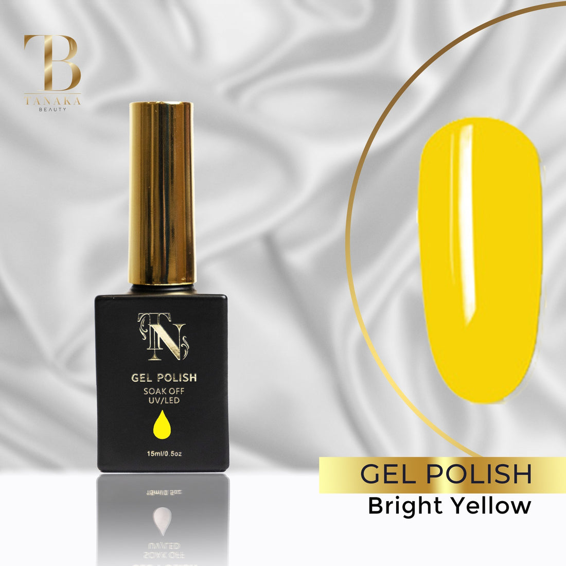 Bright Yellow Gel Nail Polish 15ml