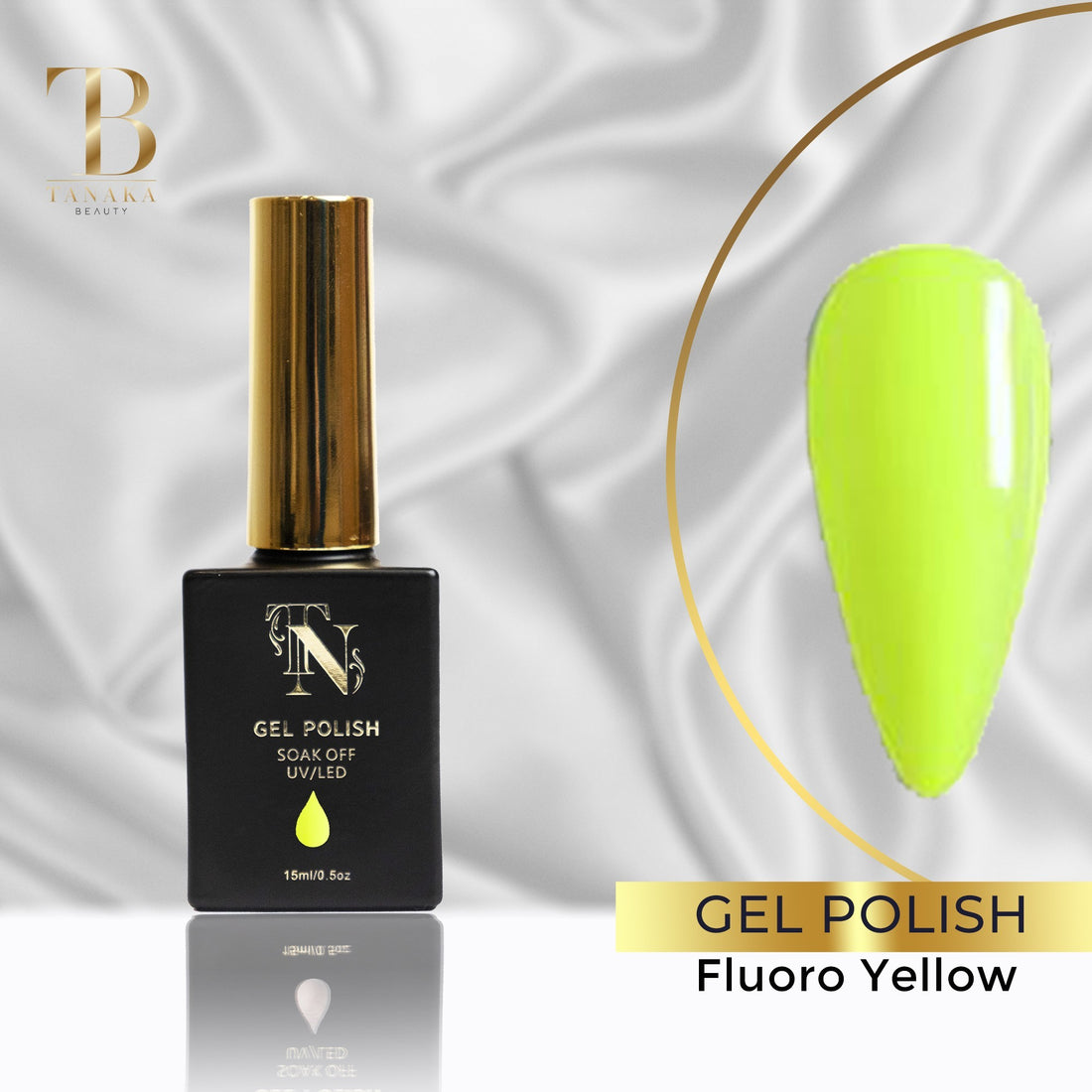 Fluoro Yellow Gel Nail Polish 15ml