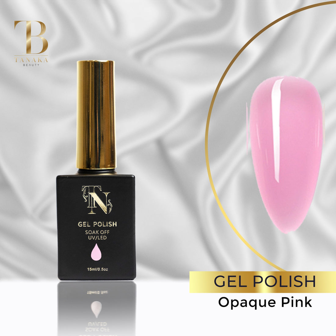Opaque Pink Gel Nail Polish 15ml
