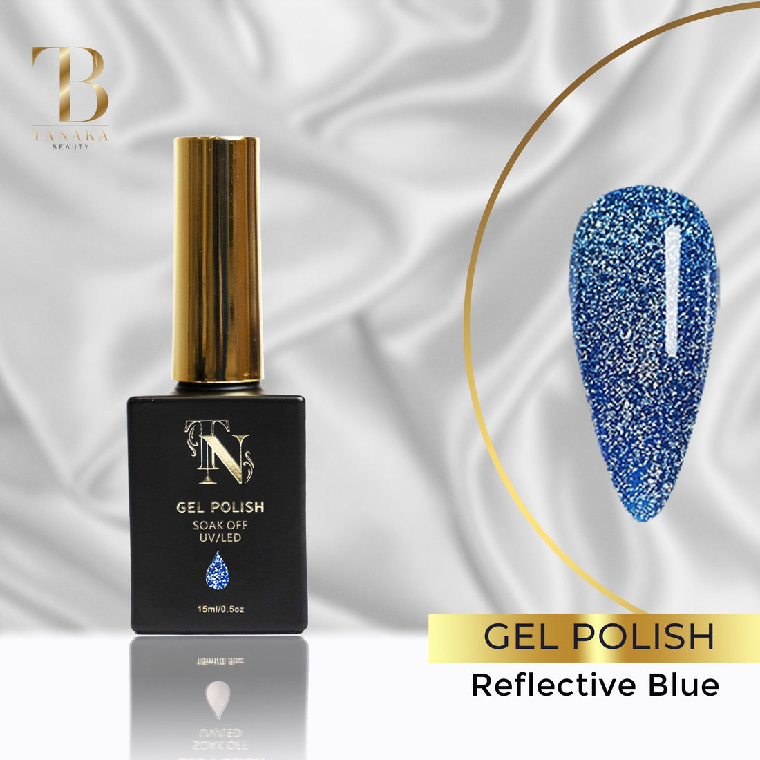 Reflective Blue Gel Nail Polish 15ml