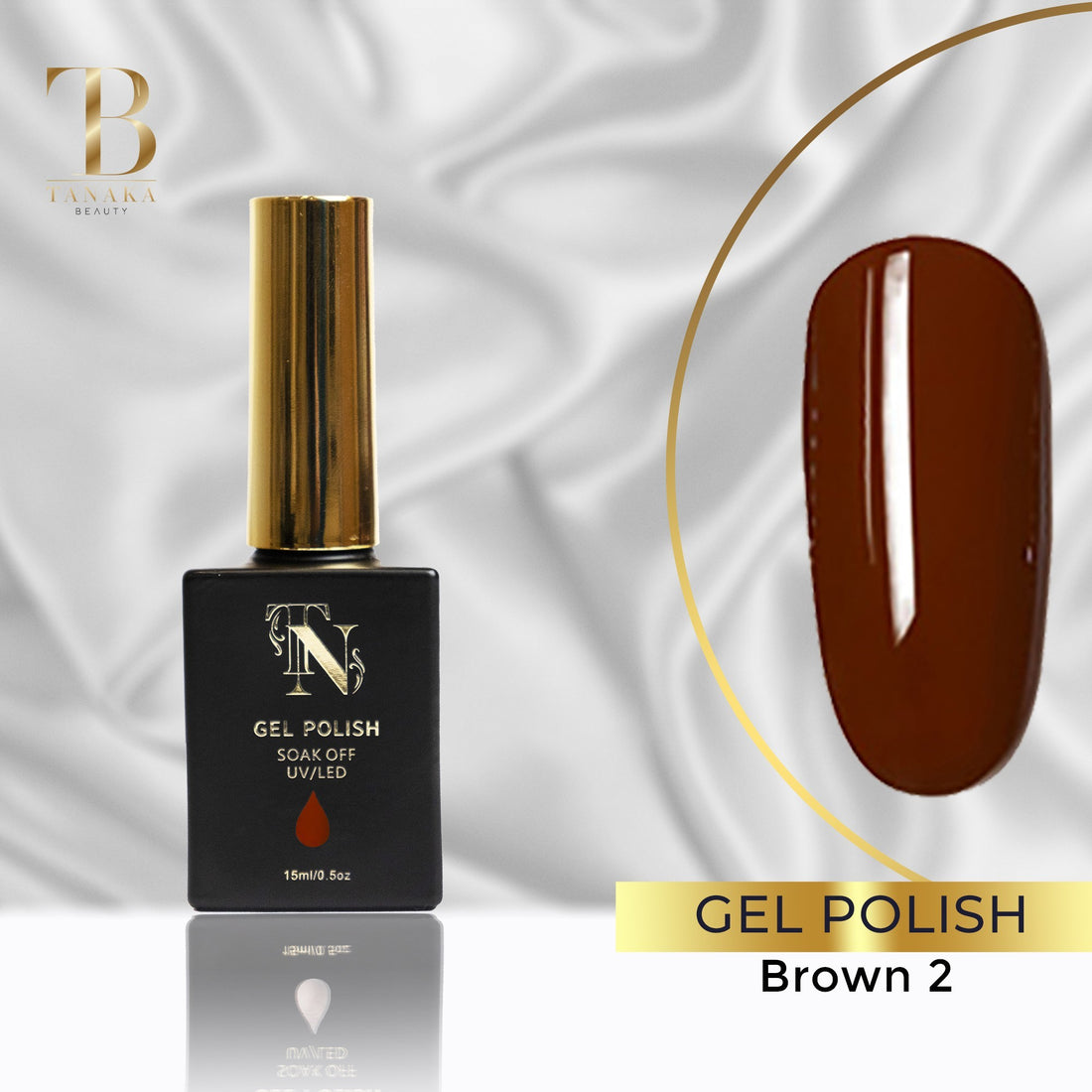 Brown 2 Gel Nail Polish 15ml