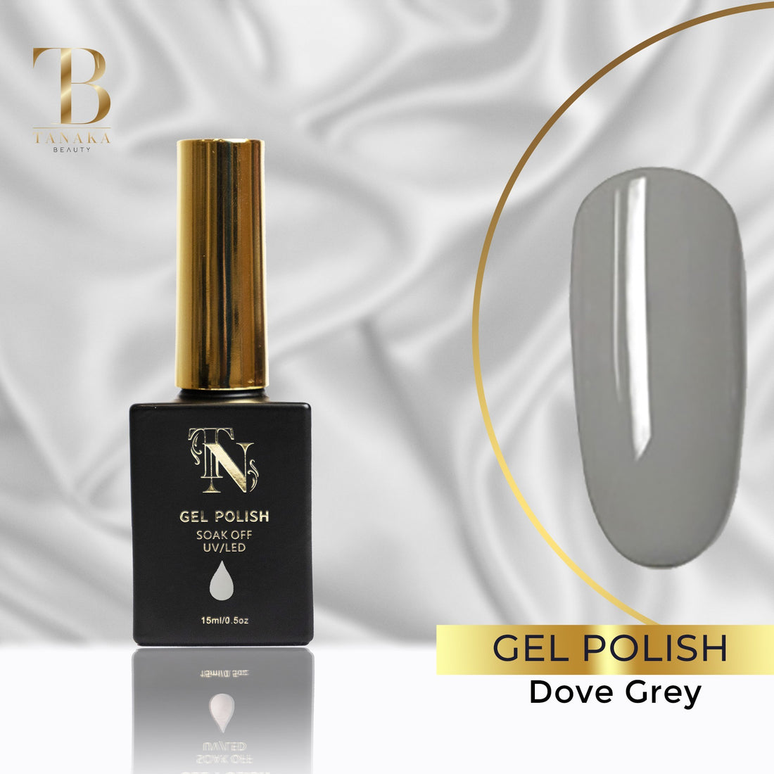 Dove Grey Gel Nail Polish 15ml