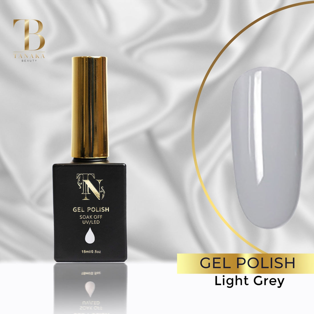 Light Grey Gel Nail Polish 15ml