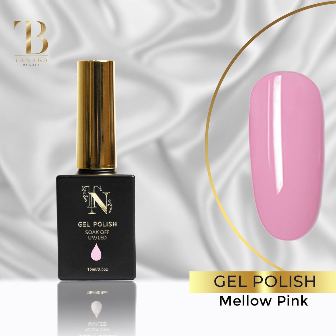 Mellow Pink Gel Nail Polish 15ml