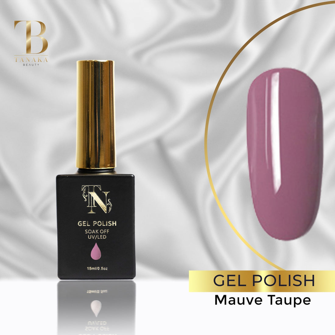 Mauve Taupe Gel Nail Polish 15ml