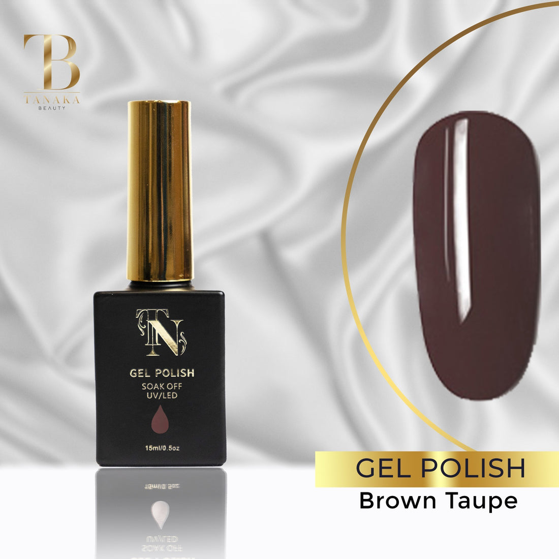 Nail Gel Polish (Brown Taupe)