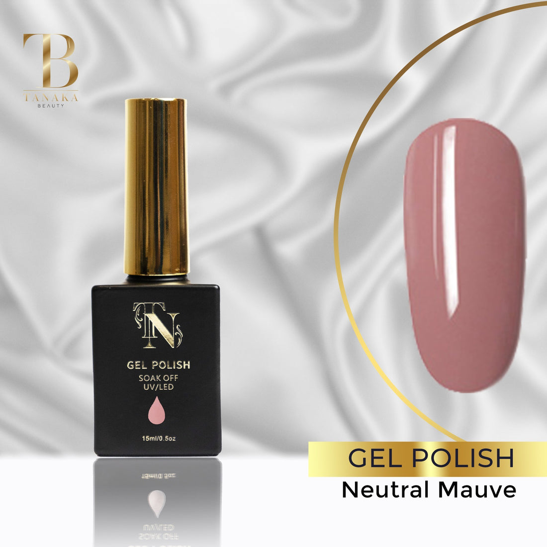 Neutral Mauve Gel Nail Polish 15ml