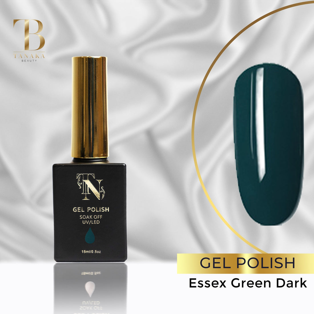 Essex Green Dark Gel Nail Polish 15ml