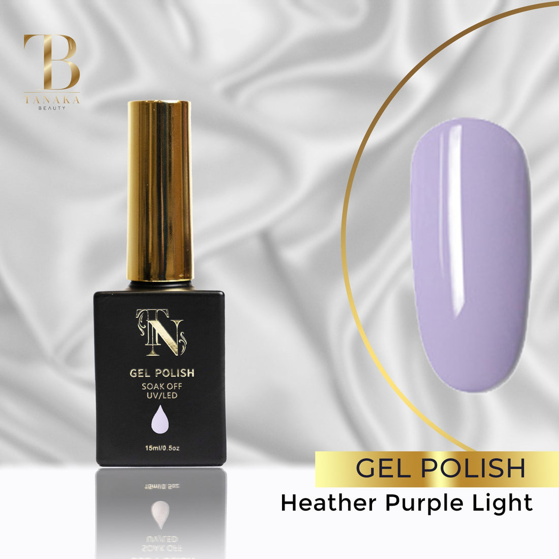 Heather Purple Light Gel Nail Polish 15ml