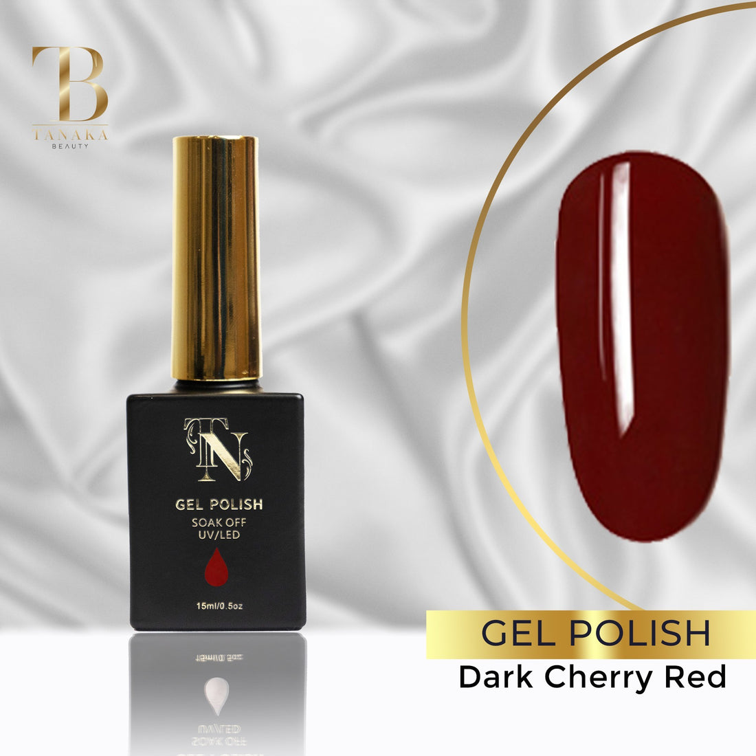 Dark Cherry Red Gel Nail Polish 15ml