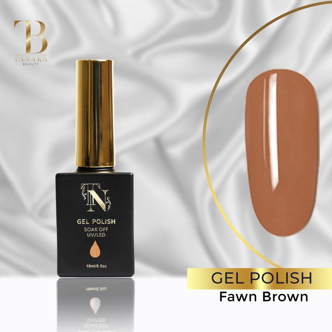 Fawn Brown Gel Nail Polish 15ml