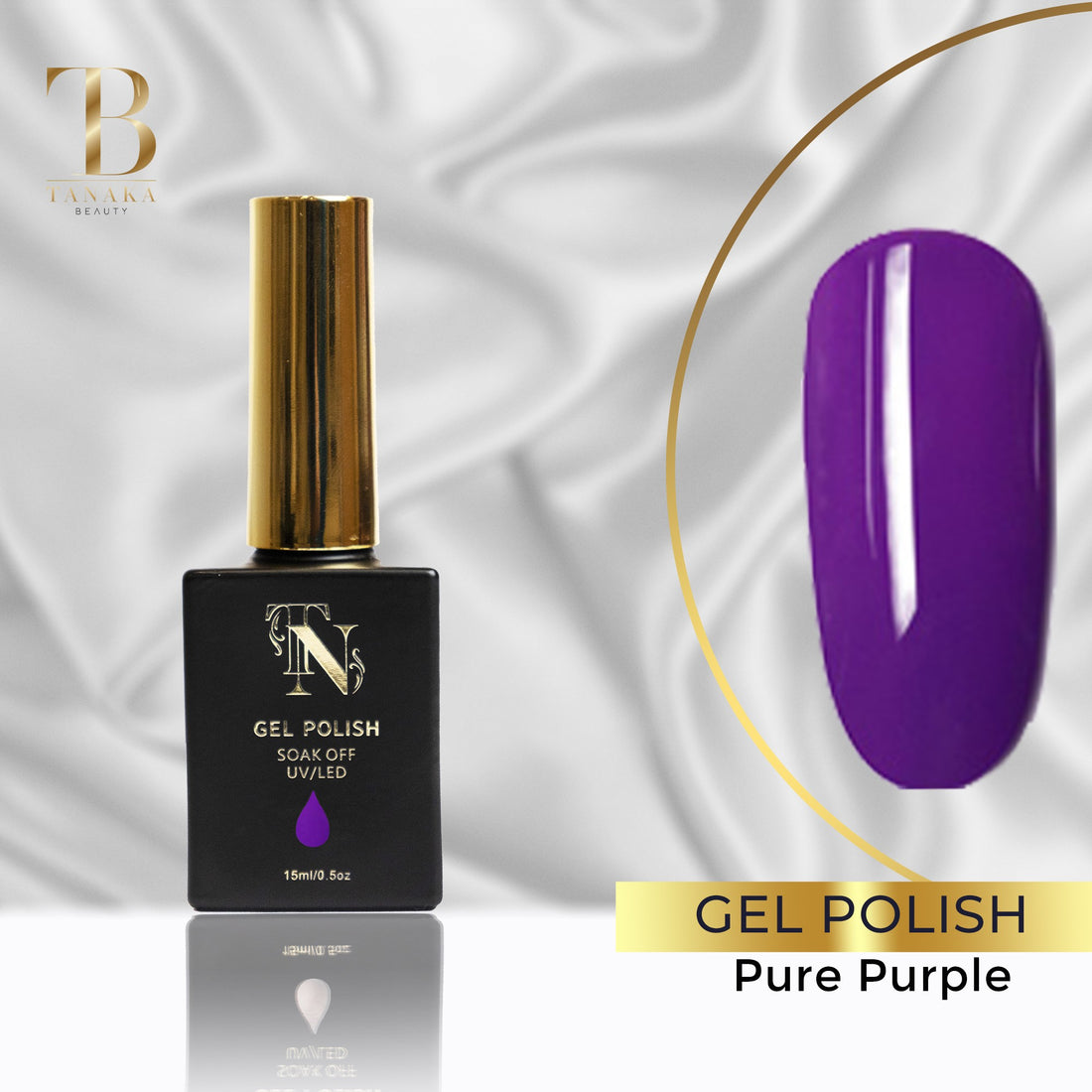 Pure Purple Gel Nail Polish 15ml