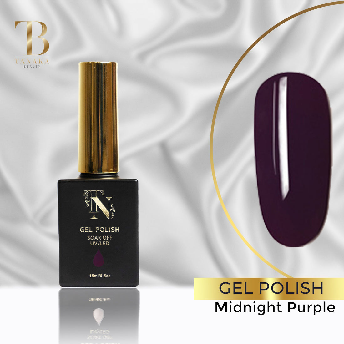 Midnight Purple Gel Nail Polish 15ml
