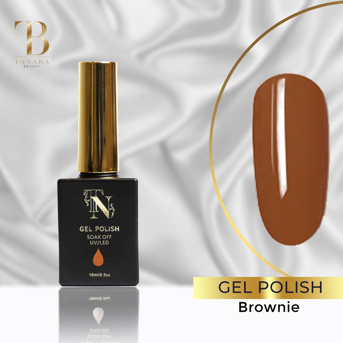 Gel Color Nail Polish (Brownie) by Tanaka Nails
