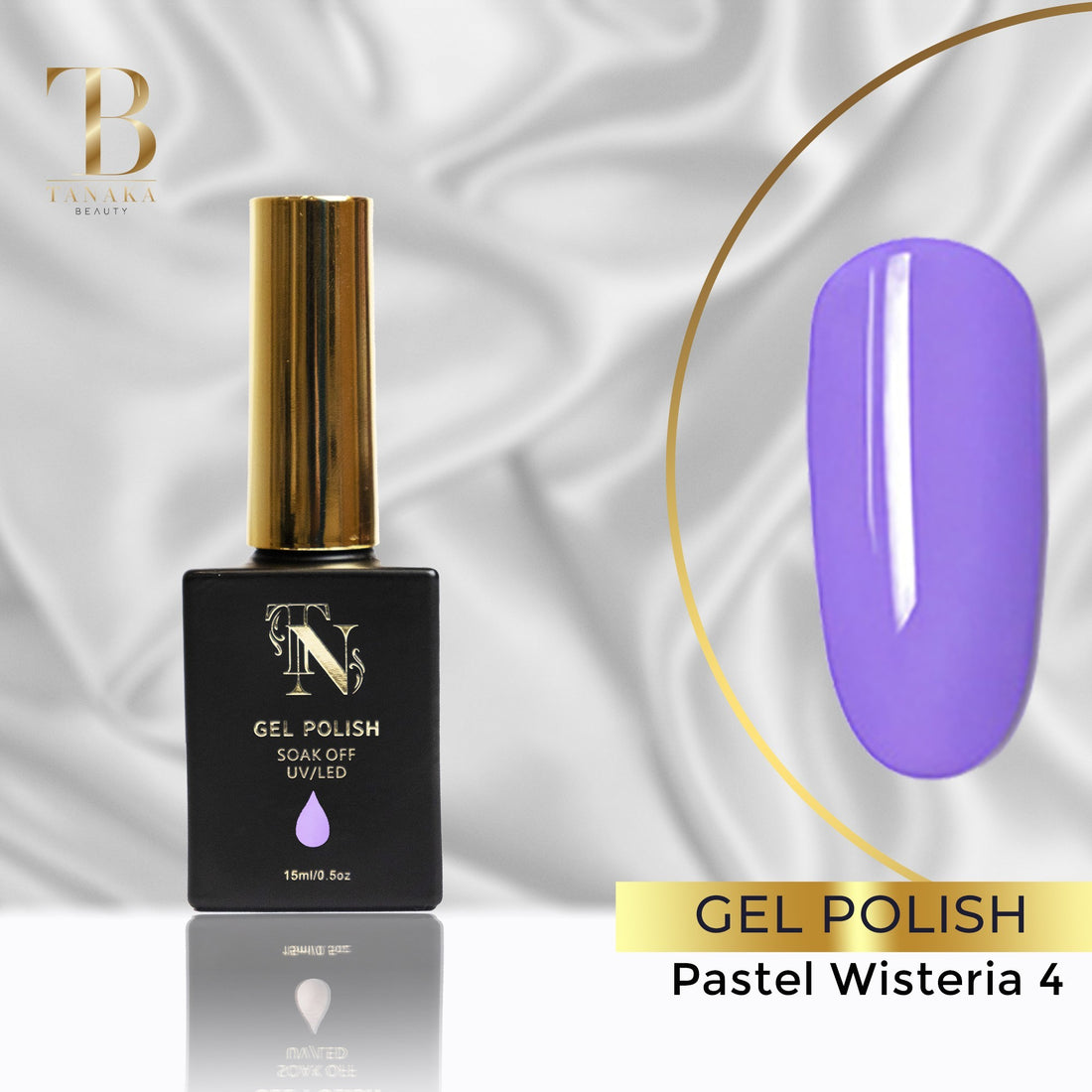 Pastel Wisteria 4 Gel Colors Nail Polish by Tanaka Nails
