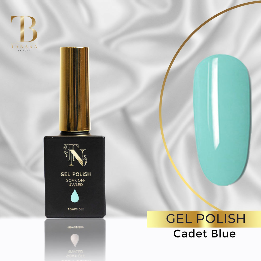 Gel Colors Nail Polish (Cadet Blue) by Tanaka Nails