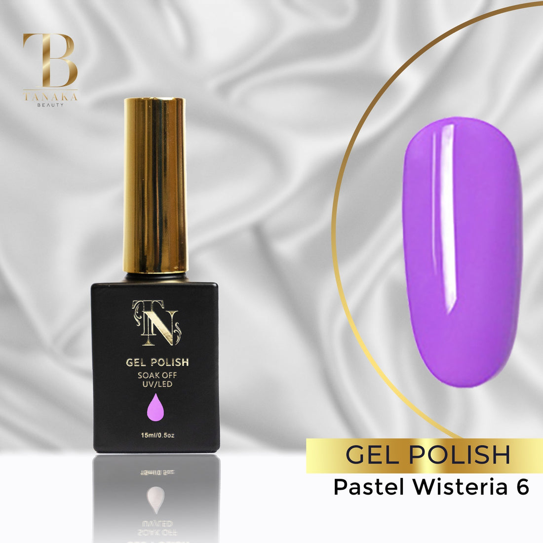 Gel Colors Nail Polish (Pastel Wisteria 6) by Tanaka Nails