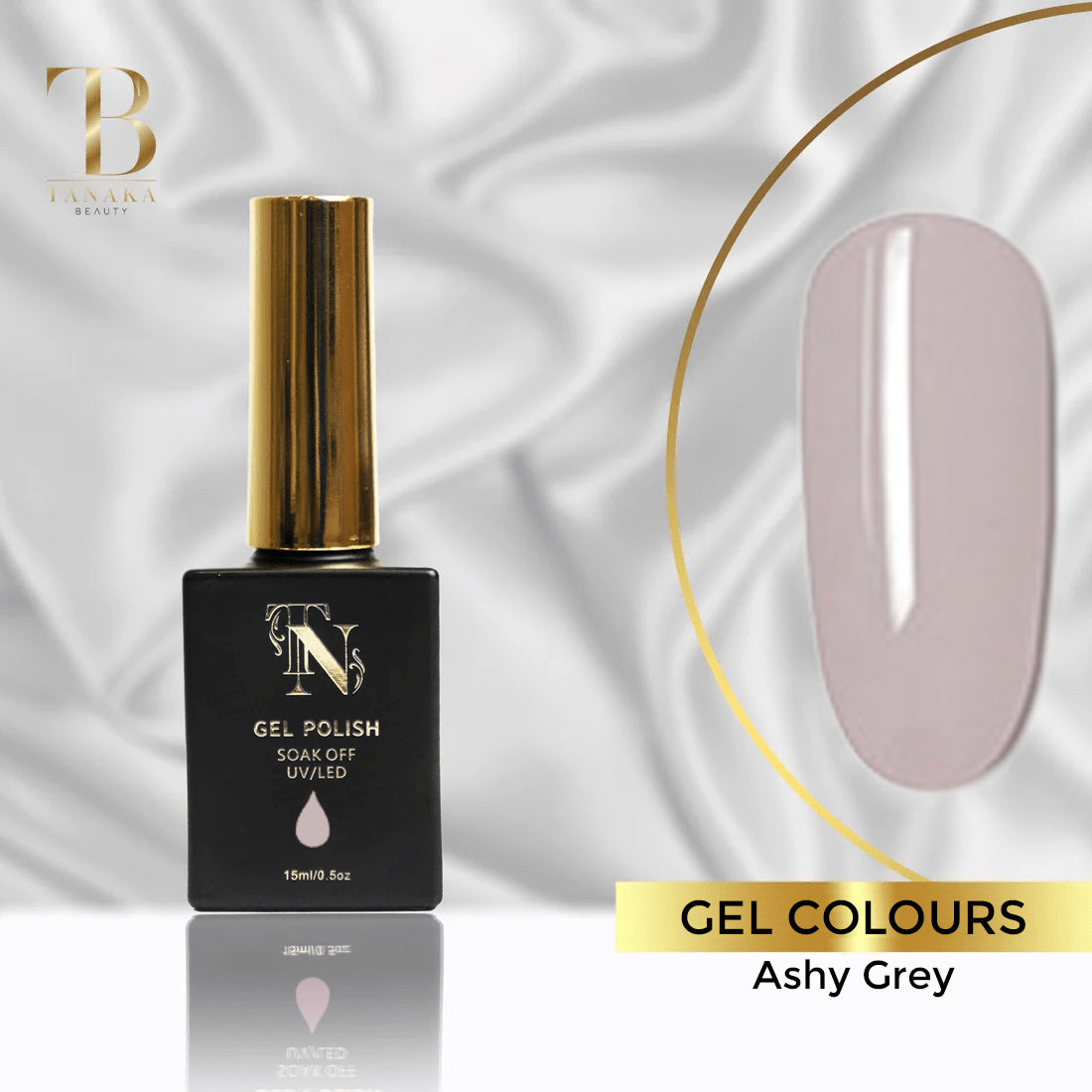Ashy Grey Gel Nail Polish 15ml