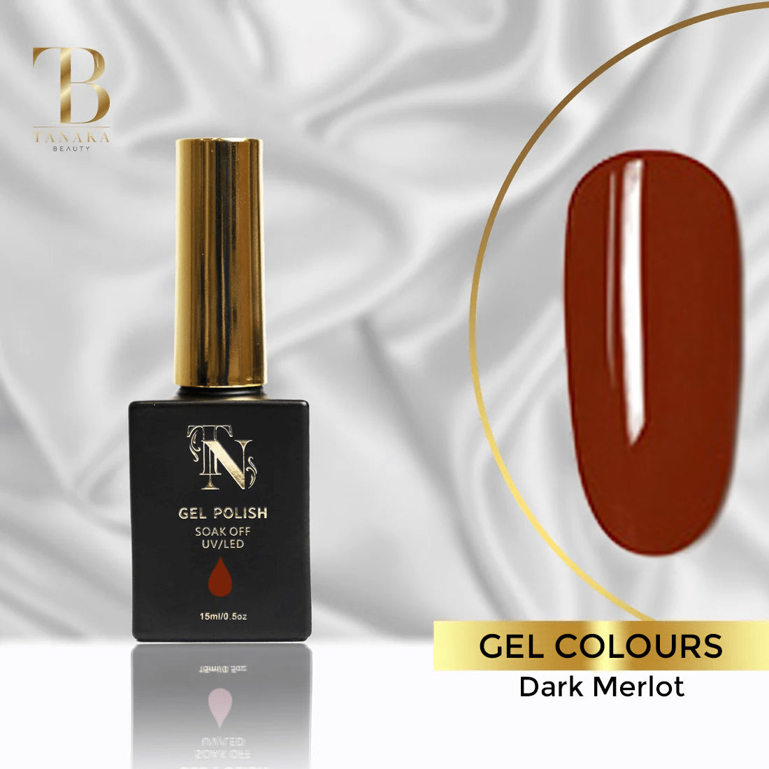 Dark Merlot Gel Nail Polish 15ml