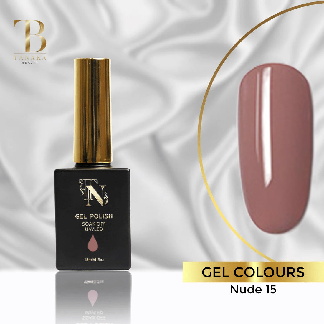 Nude 15 Gel Nail Polish 15ml