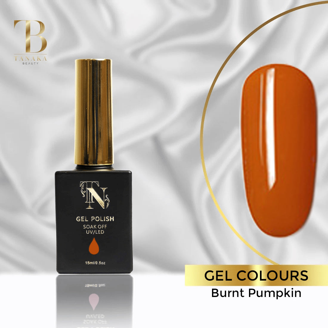 Burnt Pumpkin Gel Nail Polish 15ml