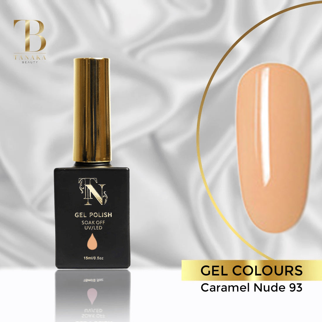 Caramel Nude 93 Gel Nail Polish 15ml
