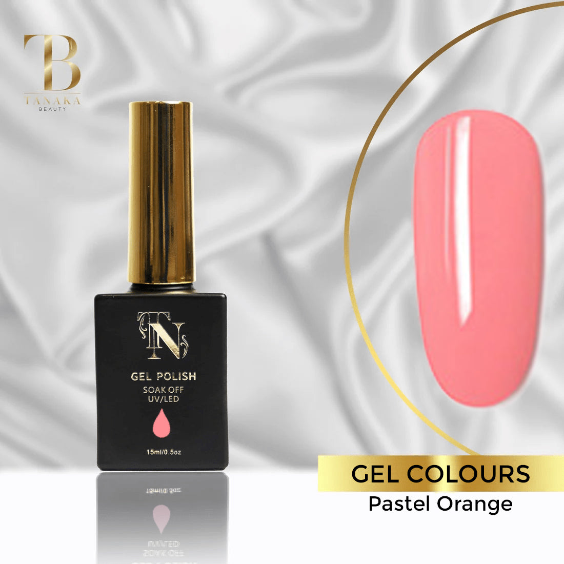 Pastel Orange Gel Nail Polish 15ml