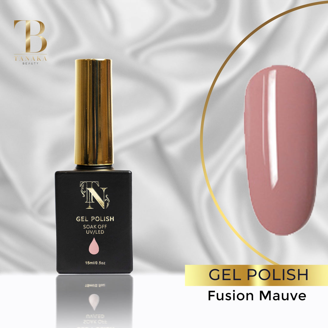 Gel Colors Nail Polish (Fusion Mauve) by Tanaka Nails