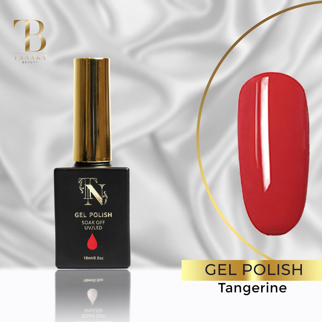 Gel Colors Nail Polish (Tangerine) by Tanaka Nails