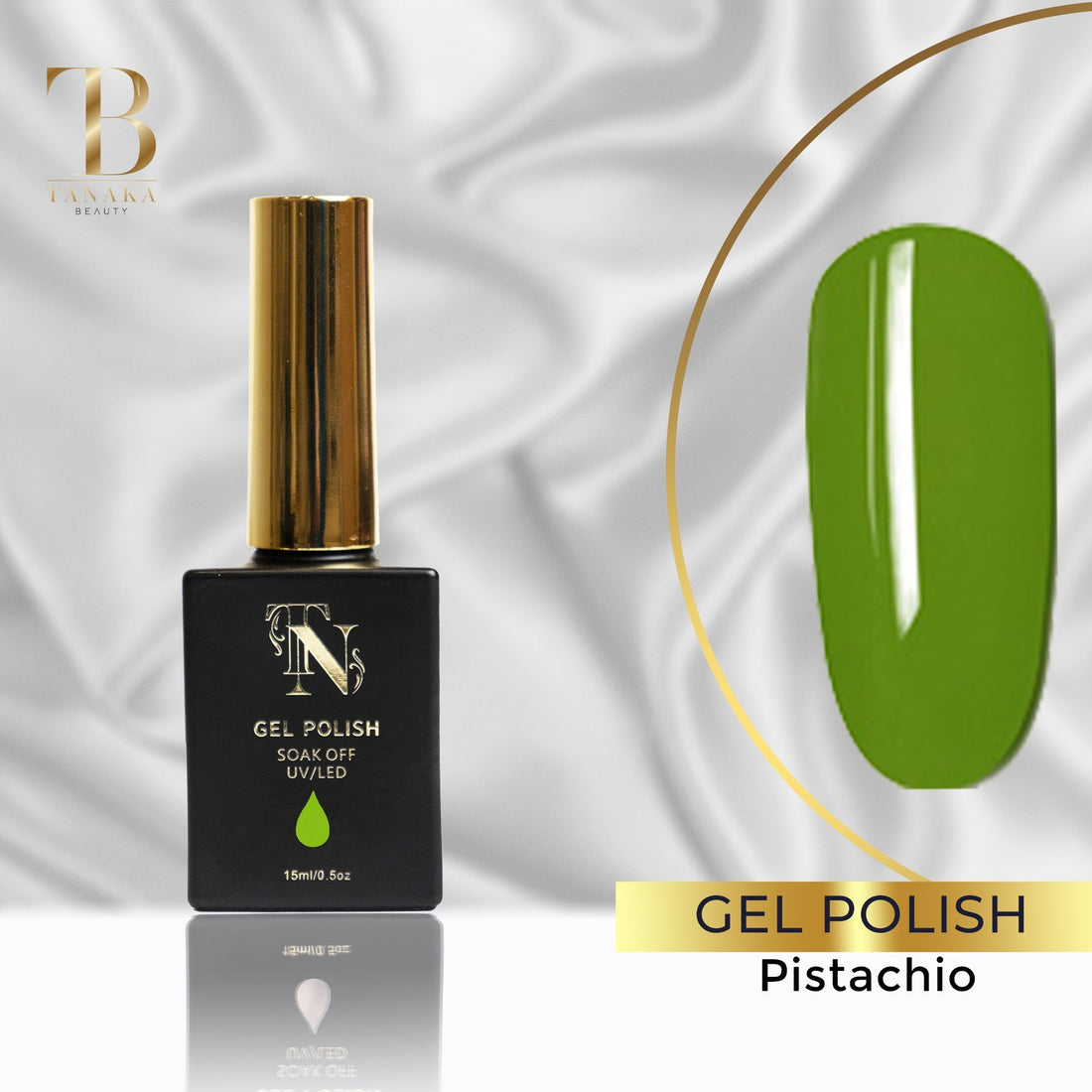 Gel Colors Nail Polish (Pistachio) by Tanaka Nails