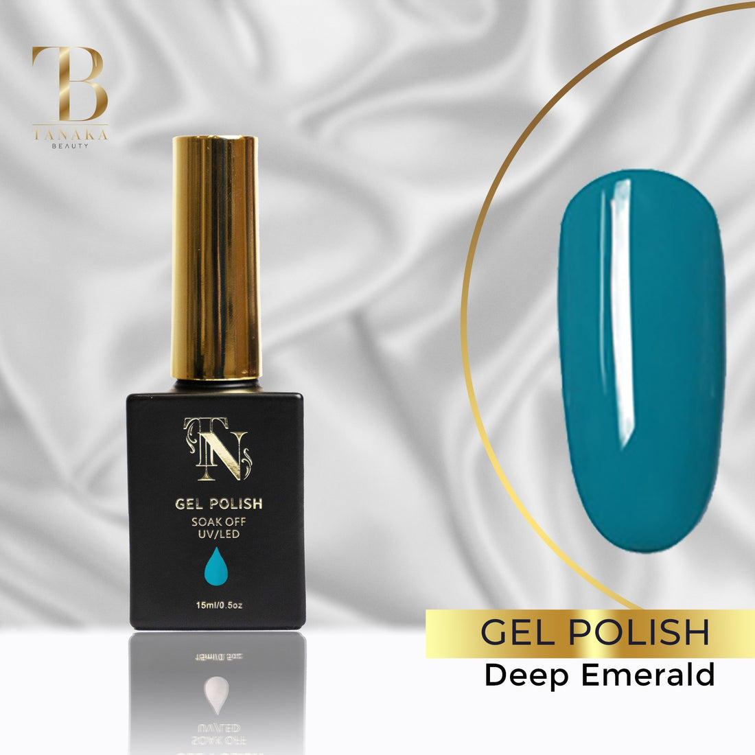 Gel Colors Nail Polish (Deep Emerald) by Tanaka Nails