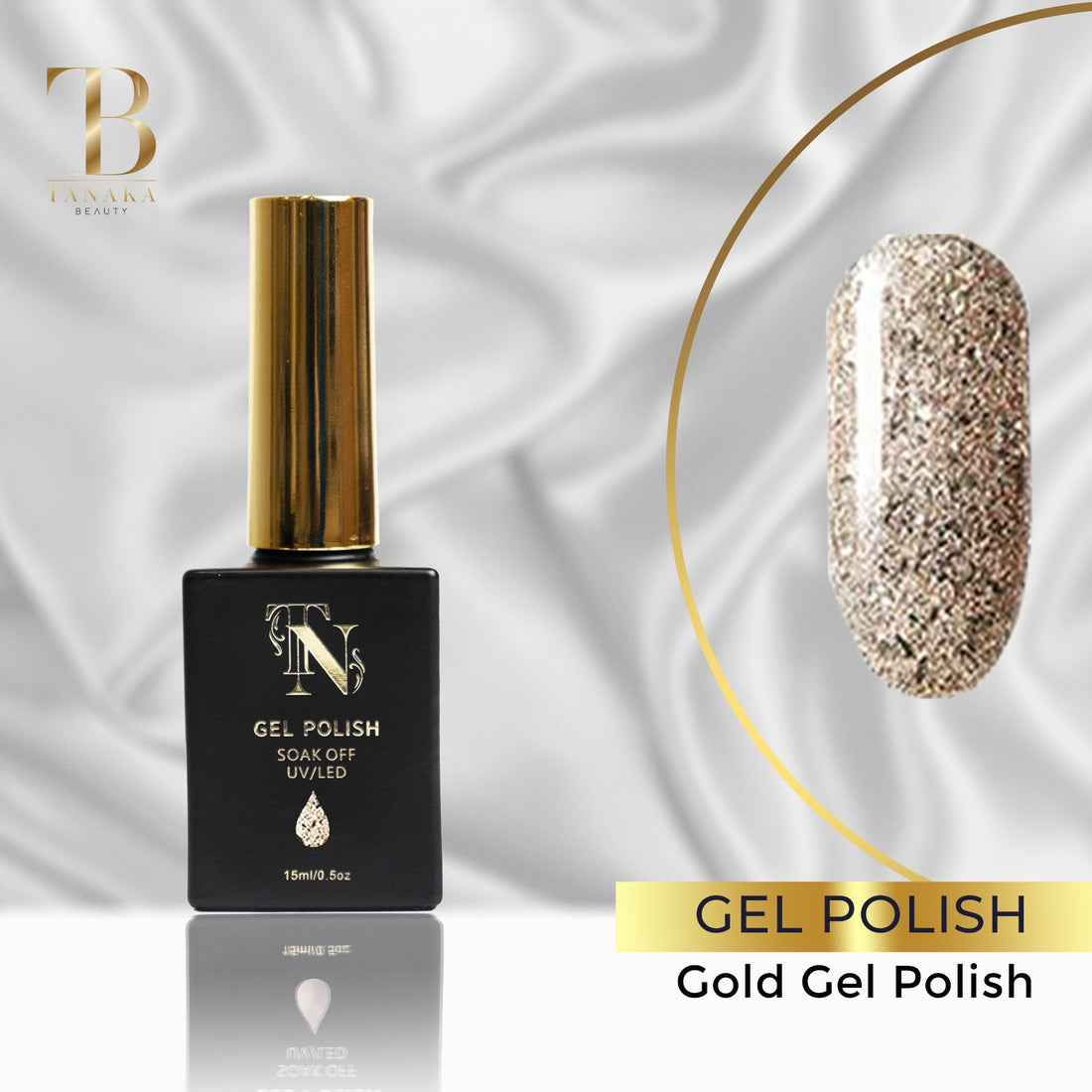 Gold Gel Polish 15ml Nail Polish