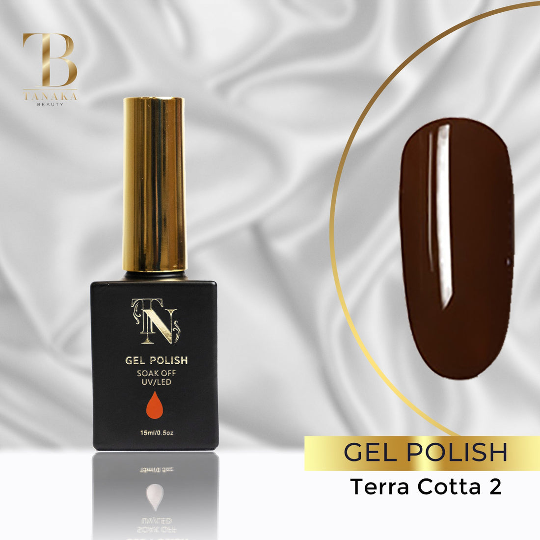 Gel Colors Nail Polish (Terra Cotta 2) by Tanaka Nails