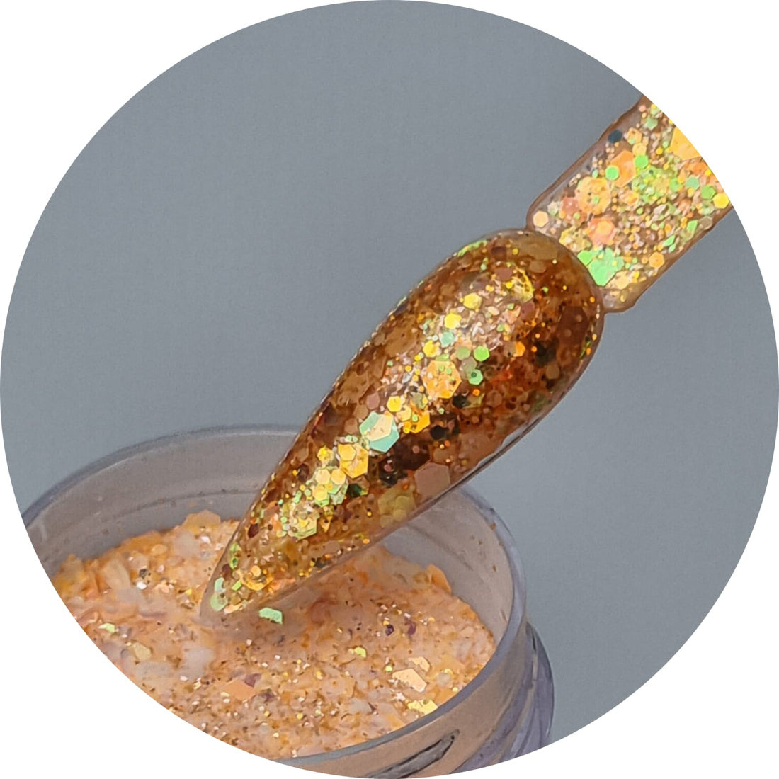 Acrylic Glitter Powders Orange 30G -