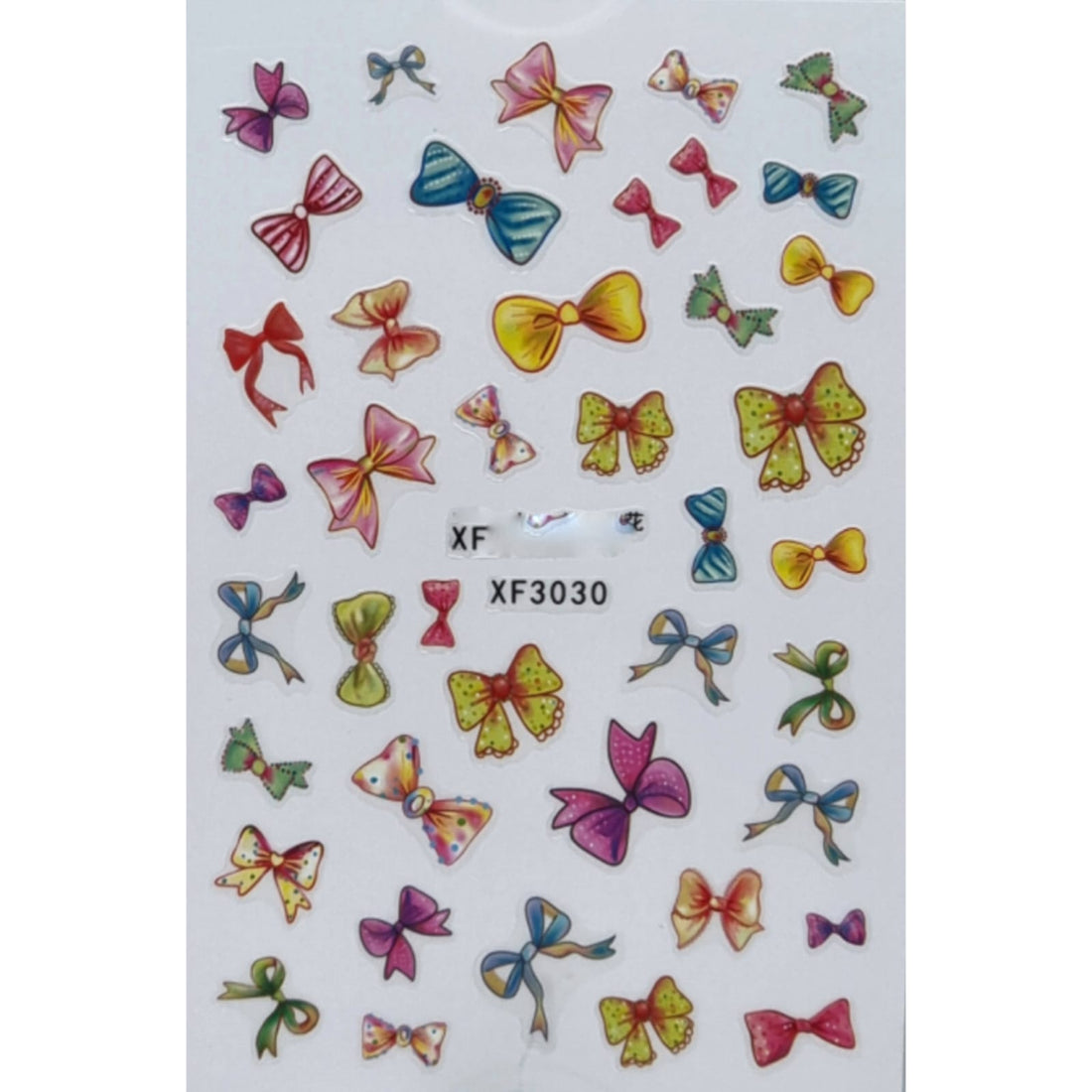 Nail Art Stickers - Bows - XF3030